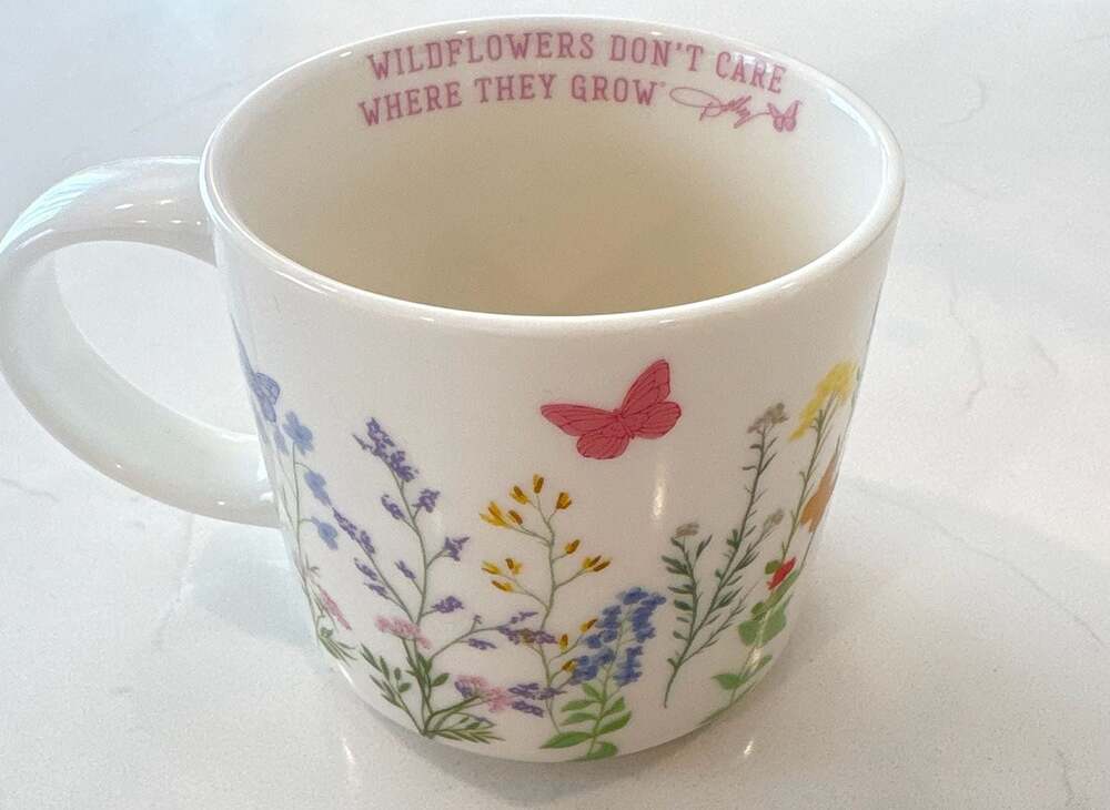 Dolly Parton "Wildflowers Don't Care Where They Grow" Ceramic Coffee Mug